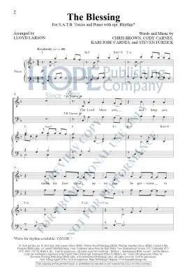 The Blessing - Larson - Choral Octavo - SATB Accompanied