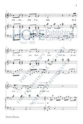 Breath of Heaven - Hayes - Choral Octavo - SATB Accompanied
