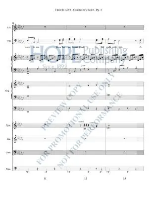 Christ Is Alive - Raney - Brass and Percussion Parts
