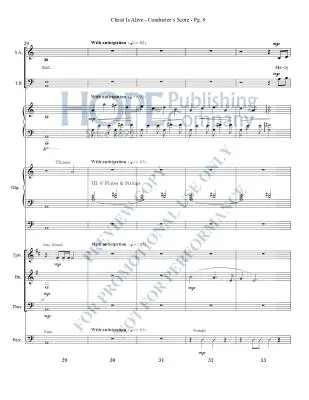 Christ Is Alive - Raney - Brass and Percussion Parts