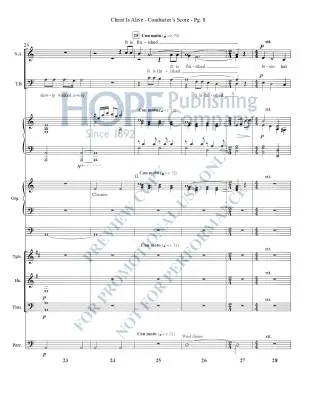 Christ Is Alive - Raney - Brass and Percussion Parts