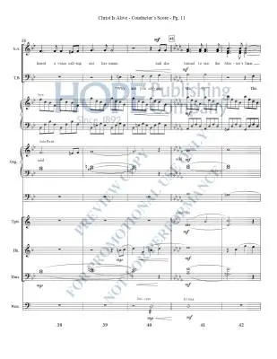 Christ Is Alive - Raney - Brass and Percussion Parts