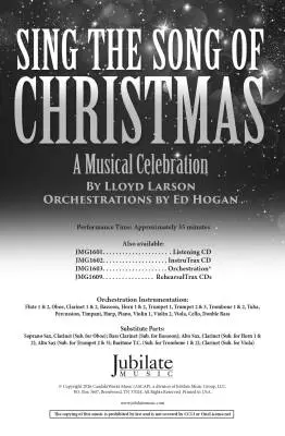 Sing the Song of Christmas - Larson/Hogan - SATB Accompanied - Book