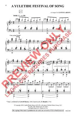 Sing the Song of Christmas - Larson/Hogan - SATB Accompanied - Book