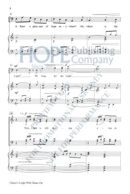Christ\'s Light Will Shine on - Dengler - Choral Octavo - SATB Accompanied