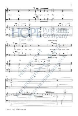 Christ\'s Light Will Shine on - Dengler - Choral Octavo - SATB Accompanied