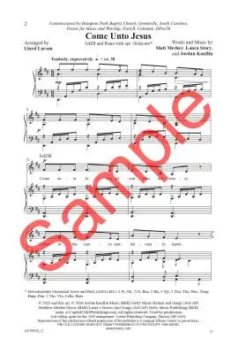 Come Unto Jesus - Larson - Choral Octavo - SATB Accompanied