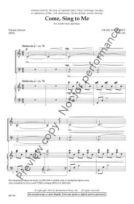 Come, Sing to Me - Courtney - Choral Octavo - SATB Accompanied