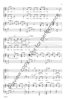 Come, Sing to Me - Courtney - Choral Octavo - SSAA Accompanied