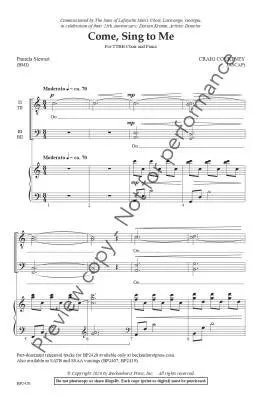 Come, Sing to Me - Courtney - Choral Octavo - TTBB Accompanied