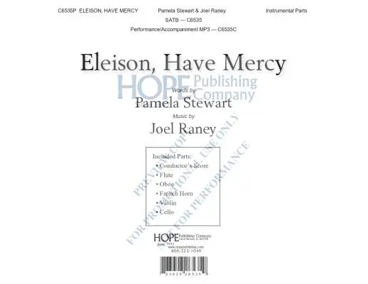 Eleison, Have Mercy - Raney - Instrumental Parts
