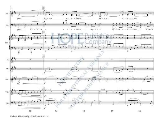 Eleison, Have Mercy - Raney - Instrumental Parts