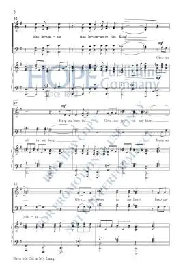 Give Me Oil in My Lamp - McDonald - Choral Octavo - SATB Accompanied