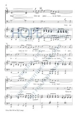 Give Me Oil in My Lamp - McDonald - Choral Octavo - SATB Accompanied