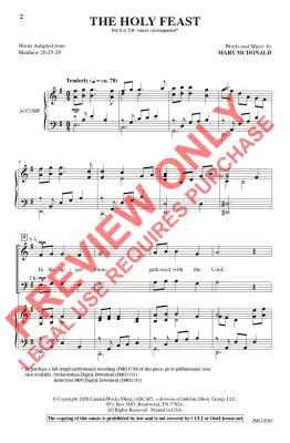 The Holy Feast - McDonald - Choral Octavo - SATB Accompanied