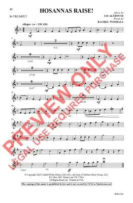 Hosannas Raise! - Althouse - Choral Octavo - SATB Accompanied