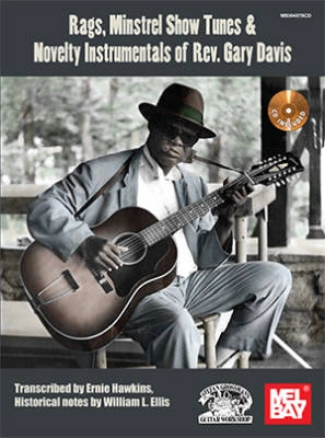 Mel Bay - Rags, Minstrel Show Songs & Novelty Instrumentals of Rev. Gary Davis - Hawkins/Ellis - Book/CD