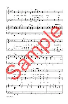Just Over in the Glory Land - Acuff/Dean - Choral Octavo - SATB Accompanied