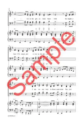 Just Over in the Glory Land - Acuff/Dean - Choral Octavo - SATB Accompanied