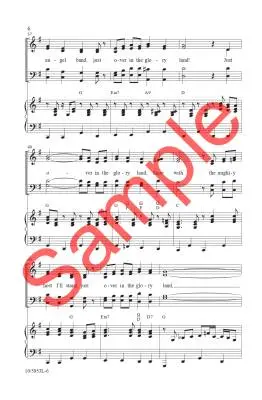 Just Over in the Glory Land - Acuff/Dean - Choral Octavo - SATB Accompanied