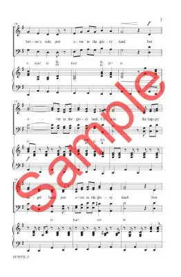 Just Over in the Glory Land - Acuff/Dean - Choral Octavo - SATB Accompanied