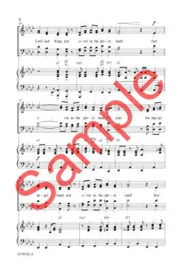 Just Over in the Glory Land - Acuff/Dean - Choral Octavo - SATB Accompanied