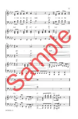Just Over in the Glory Land - Acuff/Dean - Choral Octavo - SATB Accompanied