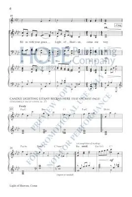 Light of Heaven, Come - Crane/Raney - Choral Octavo - SATB Accompanied