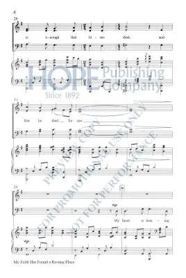 My Faith Has Found a Resting Place - McDonald - Choral Octavo - SATB Accompanied