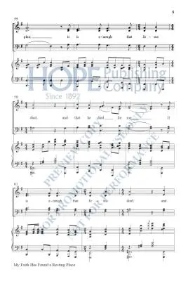 My Faith Has Found a Resting Place - McDonald - Choral Octavo - SATB Accompanied
