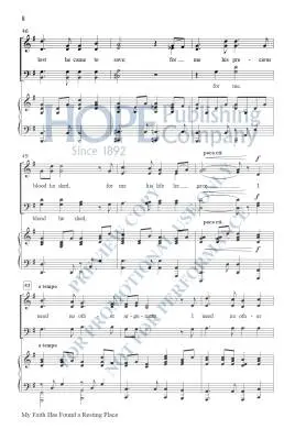 My Faith Has Found a Resting Place - McDonald - Choral Octavo - SATB Accompanied