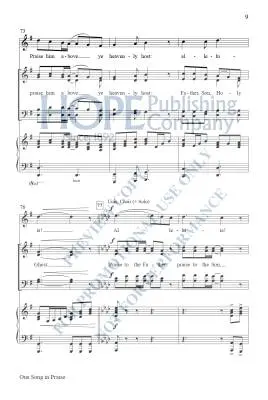 One Song in Praise - McDonald - Choral Octavo - SATB Accompanied