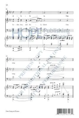 One Song in Praise - McDonald - Choral Octavo - SATB Accompanied