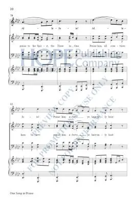 One Song in Praise - McDonald - Choral Octavo - SATB Accompanied