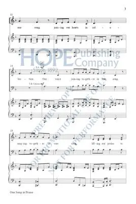 One Song in Praise - McDonald - Choral Octavo - SATB Accompanied