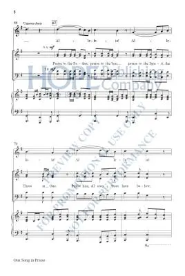 One Song in Praise - McDonald - Choral Octavo - SATB Accompanied