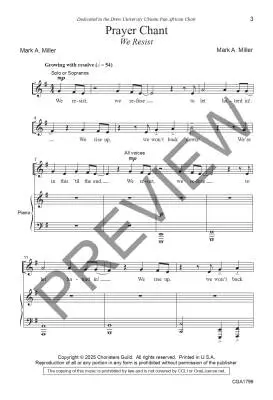 We Resist (Prayer Chant) - Miller - Choral Octavo - SATB Accompanied