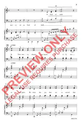 Psalm of Repentance - Dengler - Choral Octavo - SATB Accompanied
