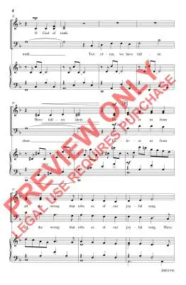 Psalm of Repentance - Dengler - Choral Octavo - SATB Accompanied