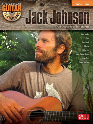 Jack Johnson: Guitar Play-Along Volume 181 - Johnson - Guitar TAB - Book/CD