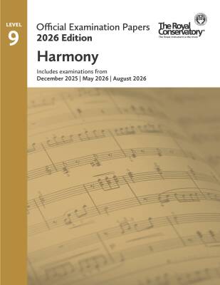 RCM Official Examination Papers 2026 Edition: Harmony, Level 9 - Book