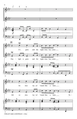 Chillin\' Like a Snowman - Miller - Choral Octavo - 2-Pt Accompanied