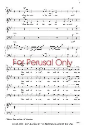The Soul of a Tree - Bernon - Choral Octavo - SATB Accompanied