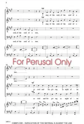 The Soul of a Tree - Bernon - Choral Octavo - SATB Accompanied
