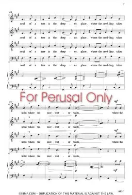 The Soul of a Tree - Bernon - Choral Octavo - SATB Accompanied