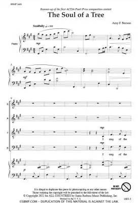 The Soul of a Tree - Bernon - Choral Octavo - SATB Accompanied