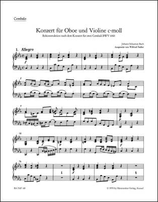 Concerto in C Minor - Bach - Harpsichord Part, Urtext Edition