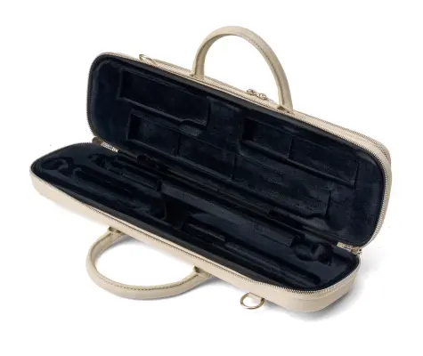 Pro Pac Rumi C and B Foot Flute Case - Ivory