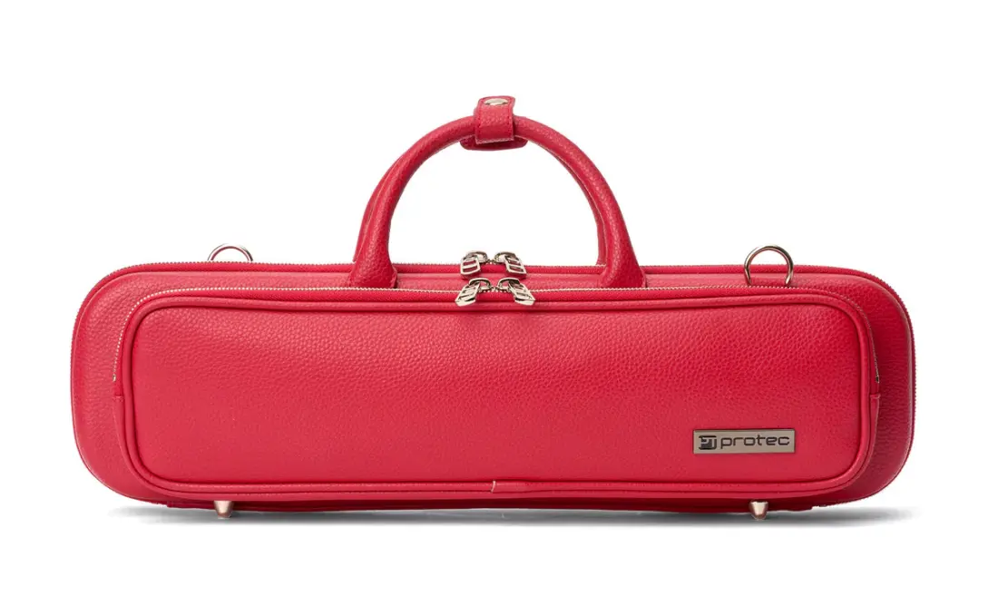 Pro Pac Rumi C and B Foot Flute Case - Red