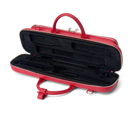 Pro Pac Rumi C and B Foot Flute Case - Red